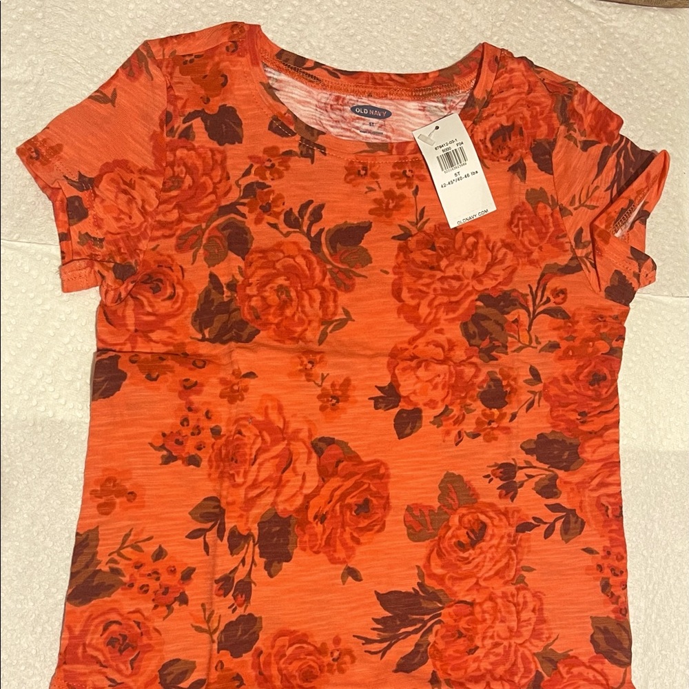 Red Rose Light Wear Girls T-Shirt